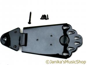 BLACK SEMI ACOUSTIC GUITAR TAILPIECE